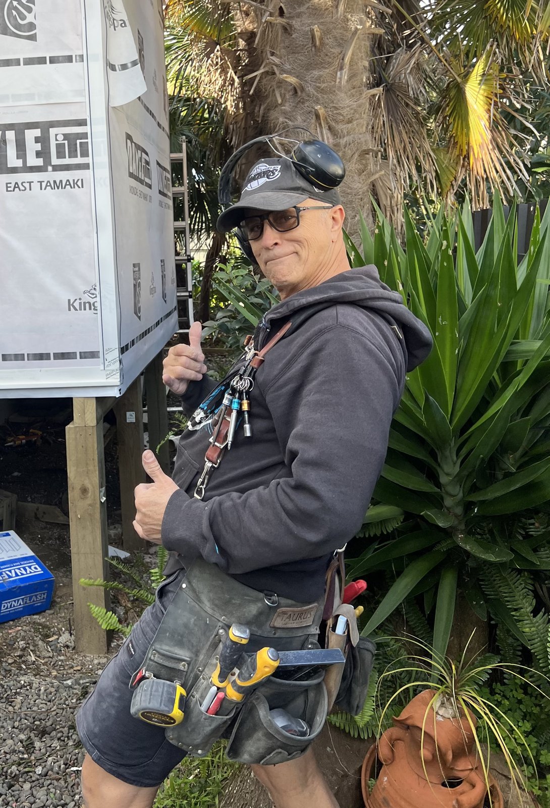 Bruce Hawthorne on site